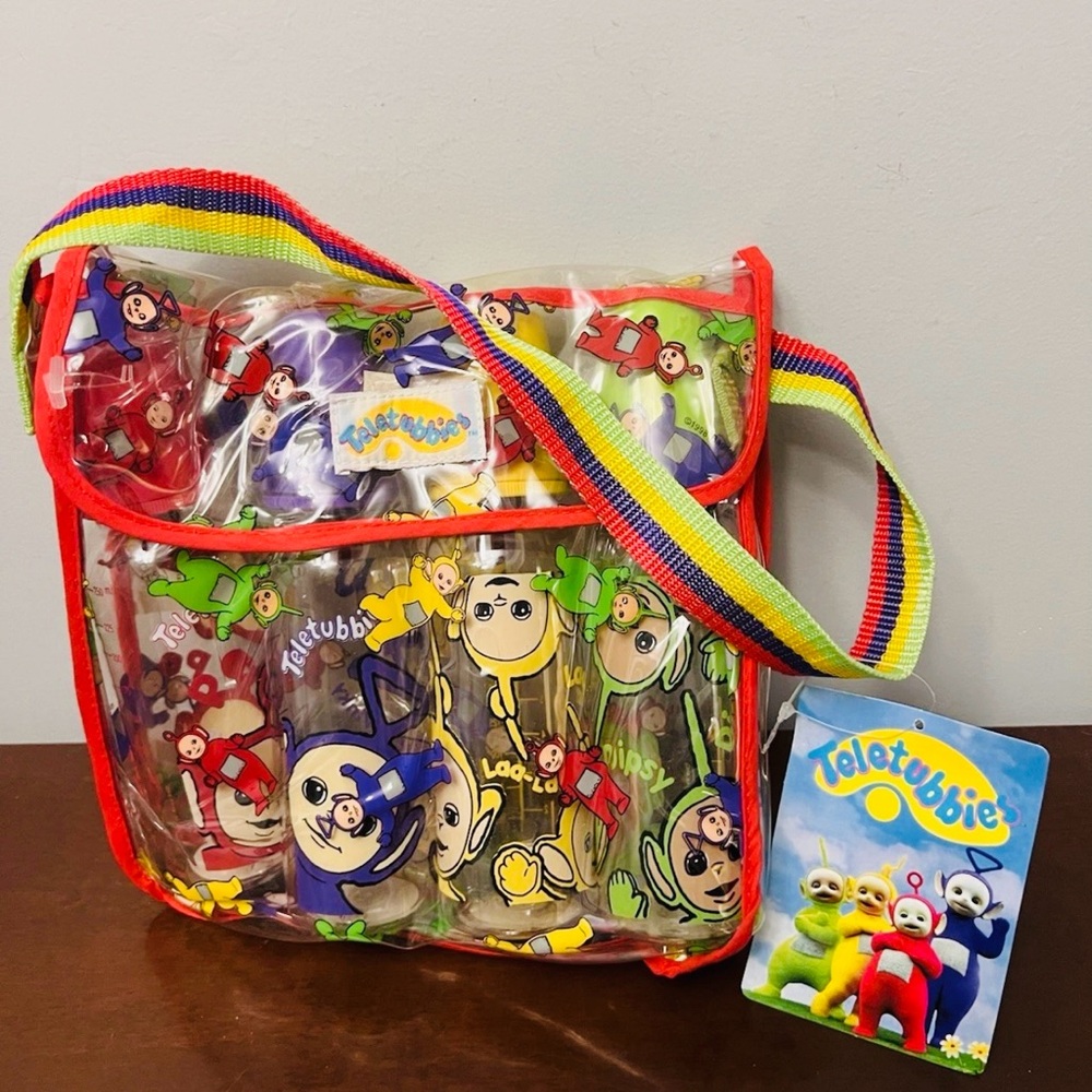 Teletubbies Clear Shoulder Bag with Rainbow Strap